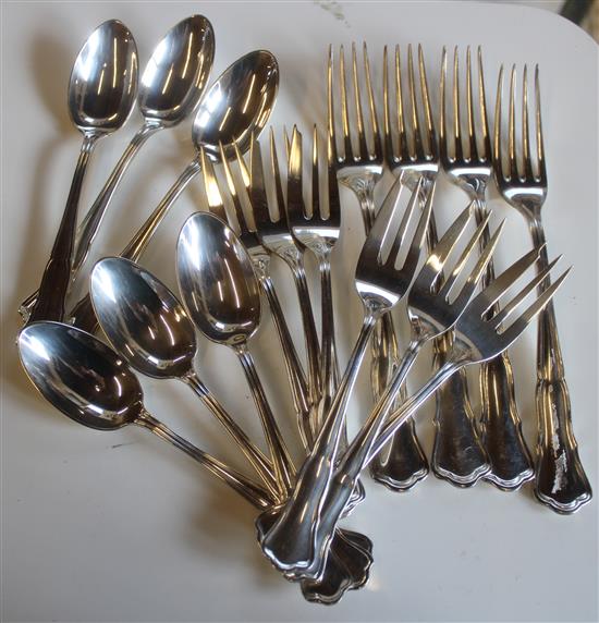 German 800 Standard forks & tea spoons